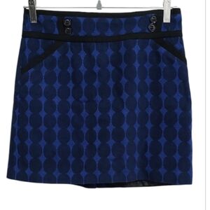 Forenza Navy Patterned Mini Skirt